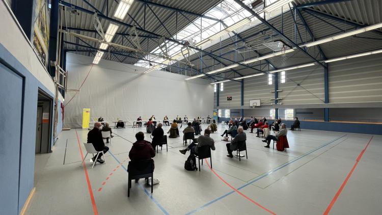 FDP Aufstellungsversammlung mit Abstand und Maske in der VFL-Halle in Hessisch Oldendorf